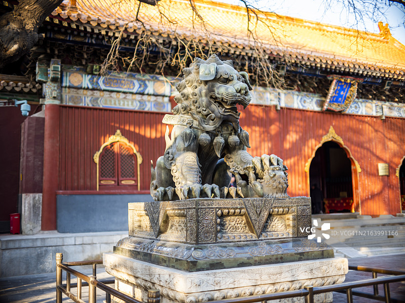 北京雍和宫喇嘛寺图片素材