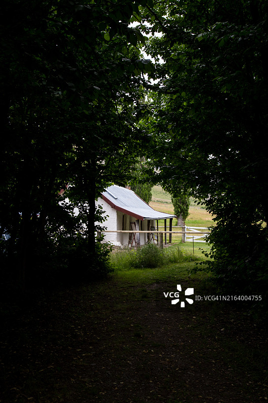 马尔堡历史悠久的莫尔斯沃思泥土小屋图片素材