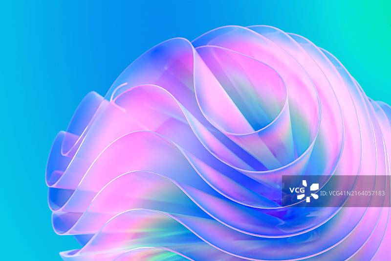 彩色渐变花朵透明图案图片素材