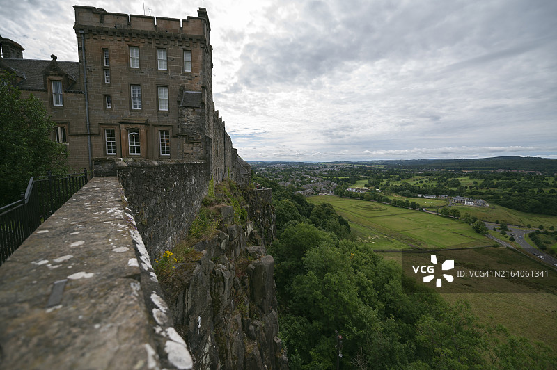 斯特灵城堡外坡道，苏格兰图片素材