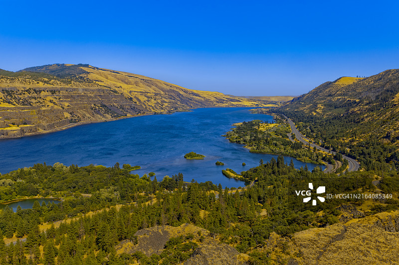 皇冠岬的哥伦比亚河图片素材