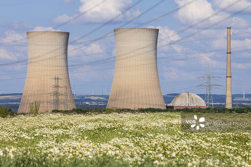 德国巴伐利亚格拉芬莱茵费尔德核电站图片素材