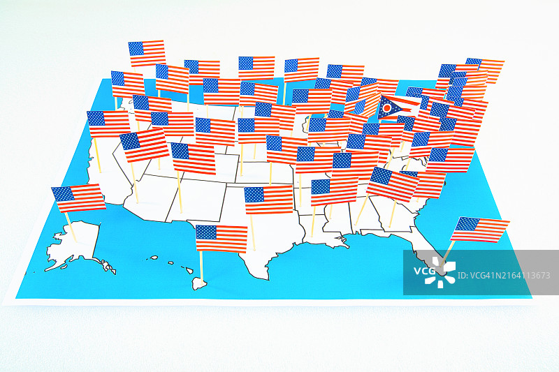 美国俄亥俄州州旗图片素材