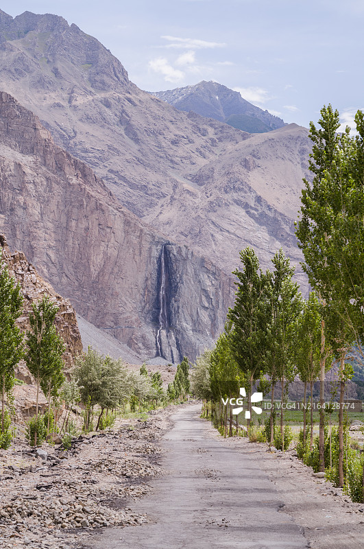巴基斯坦北部瀑布路图片素材