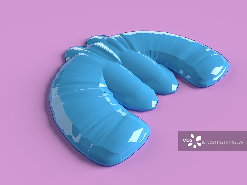 派对后缩水的欧元符号气球图片素材