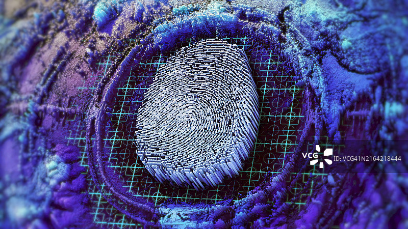 数字指纹扫描图片素材