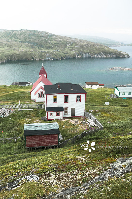 古老的偏远渔村图片素材