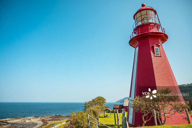 拉马特尔灯塔和大西洋风光图片素材