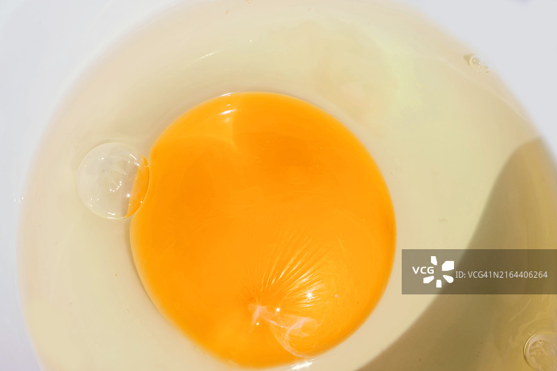 蛋黄的俯视图图片素材