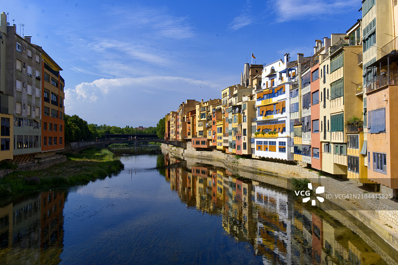 西班牙赫罗纳城市建筑景观图片素材