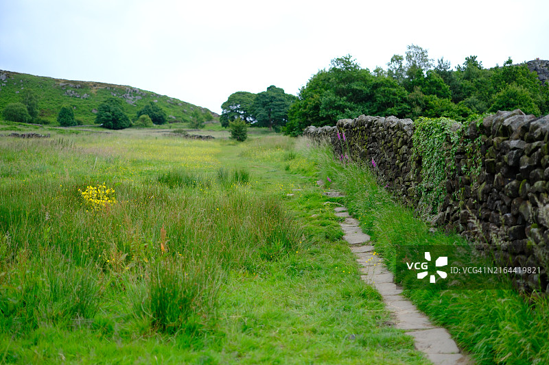 英国贝克韦尔田野风光图片素材