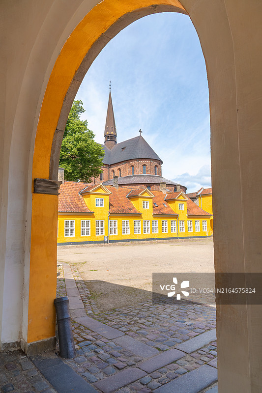 罗斯基勒大教堂和皇家宫殿，丹麦罗斯基勒图片素材