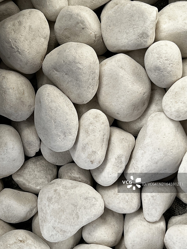 特写：极地白色西班牙大理石鹅卵石图片素材