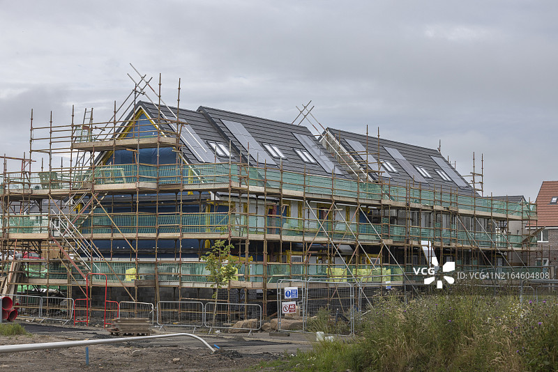 英国城市的新建住宅开发项目图片素材