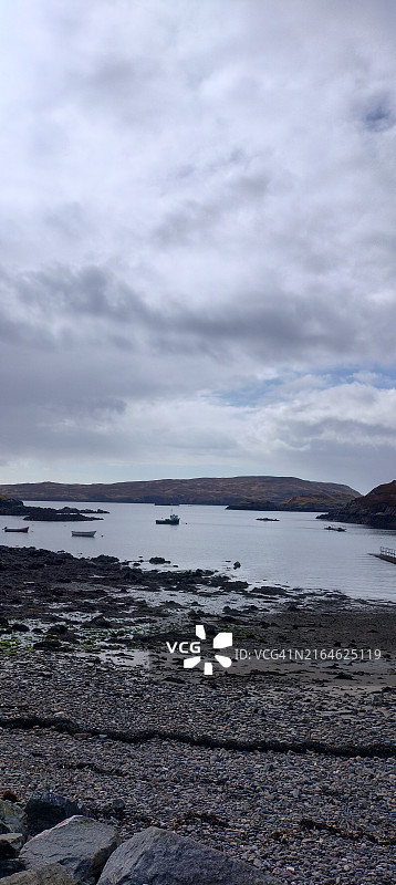 苏格兰岩石海滩风光图片素材