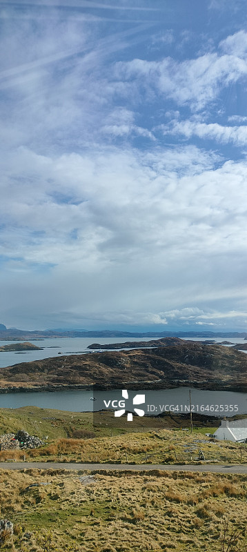 苏格兰拉斯福德湖全景图片素材