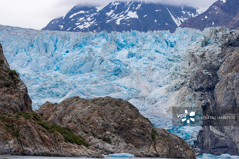 索耶冰川 - 阿拉斯加州东南部图片素材