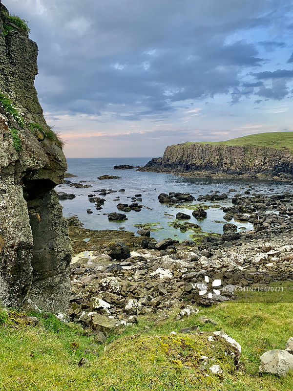 英国北爱尔兰布什米尔斯海景图片素材