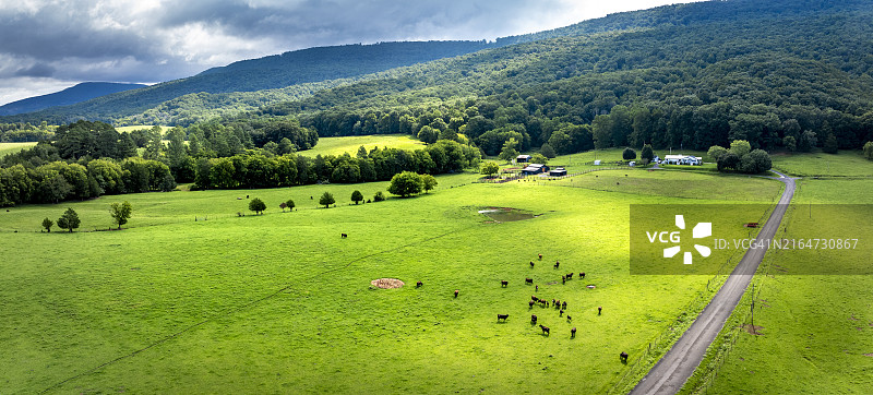 农场农业无人机航拍图片素材