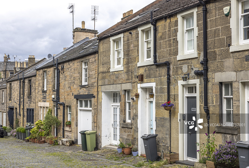 爱丁堡斯托克布里奇的传统马厩住宅图片素材