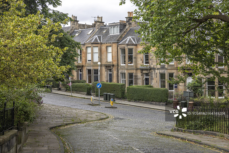 苏格兰爱丁堡的格鲁吉亚联排别墅图片素材