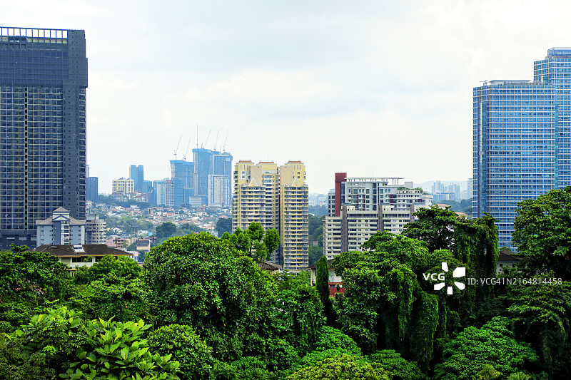 吉隆坡市中心城市天际线景观图片素材