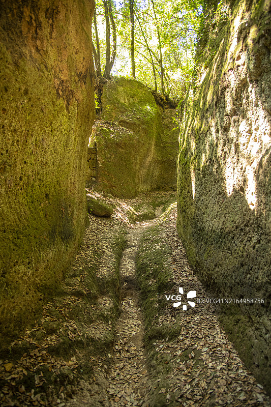 托斯卡纳索拉诺的圣罗科地下通道图片素材