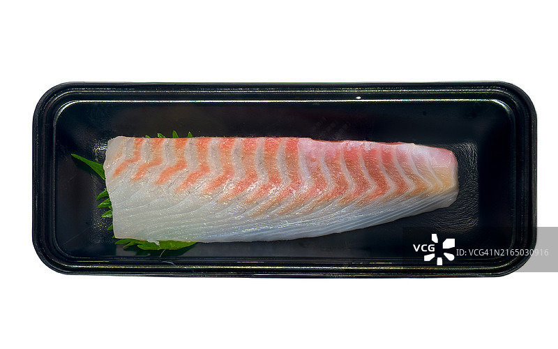 爱媛县养殖真鲷（红鲷鱼），用于生鱼片图片素材