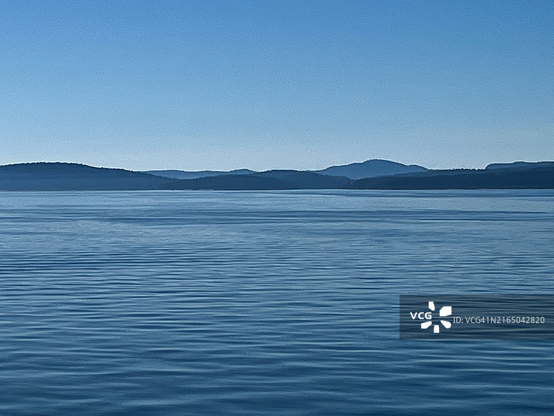 从卑诗渡轮上看到的佐治亚海峡图片素材