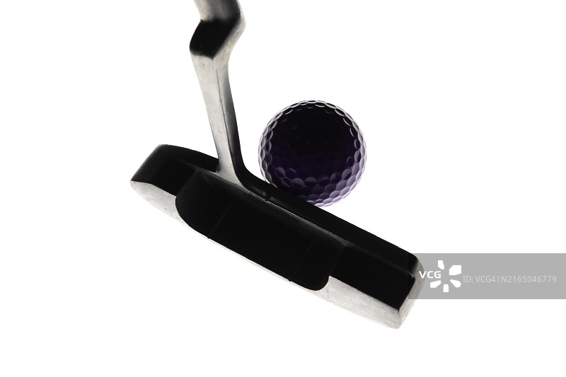 高尔夫推杆镜头——健康活动概念图片素材