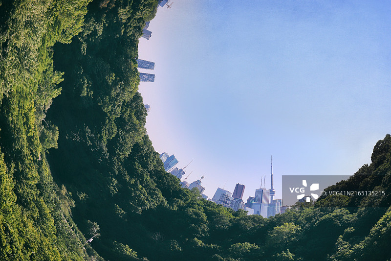 绿色多伦多的异次元入口图片素材