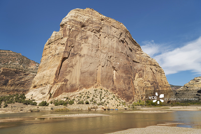 恐龙国家纪念碑的蒸汽船岩石图片素材