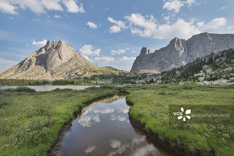 风河山脉塔之冰斗图片素材