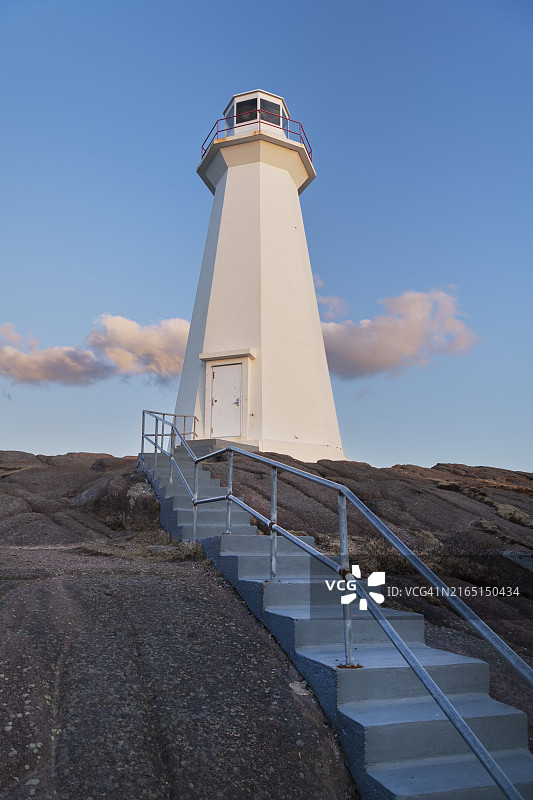 纽芬兰和拉布拉多斯皮尔角灯塔图片素材