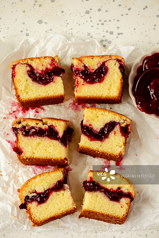 樱桃派切片图片素材