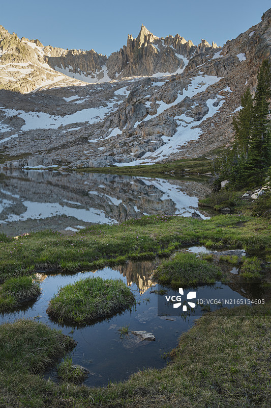 锯齿荒野神庙，爱达荷州图片素材