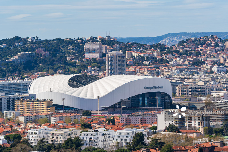 法国马赛城市天际线图片素材