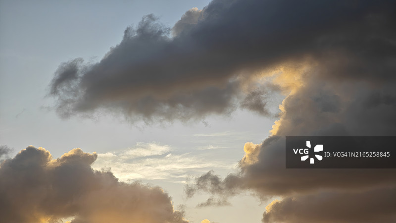 日落时分的云景图片素材