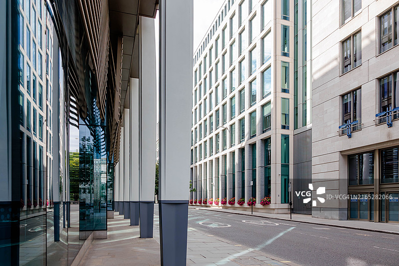 伦敦市中心的街景图片素材