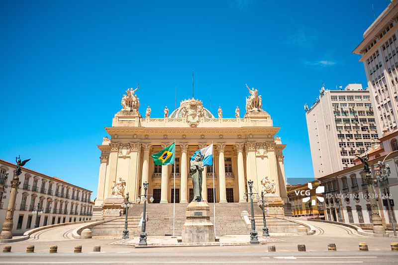 蒂拉登特斯宫、葡萄牙殖民风格的圣约瑟夫天主教堂和帝国广场图片素材