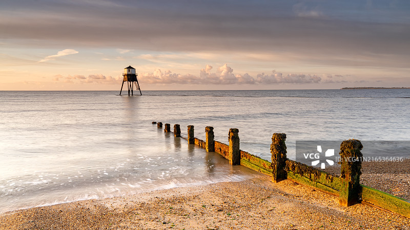 清晨潮汐图片素材