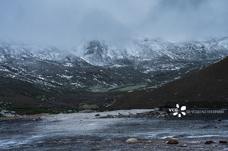 中国四川贡嘎山雪景图片素材
