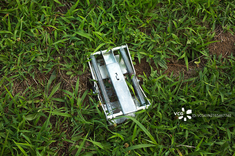 捕鼹器：庭院害虫防治图片素材