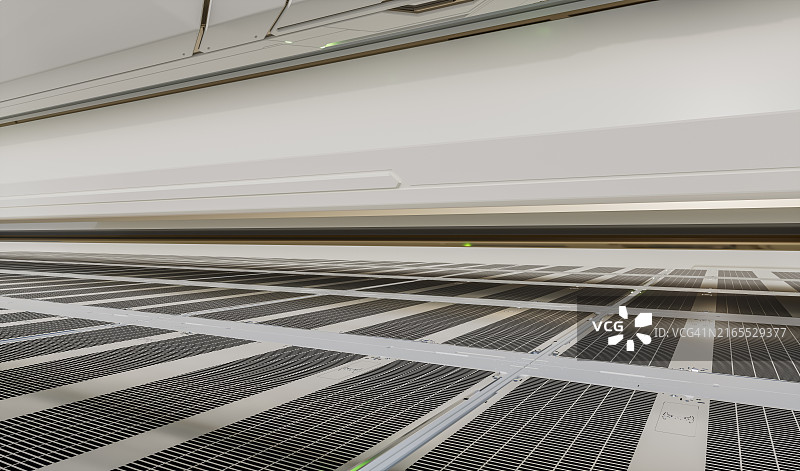 未来科幻建筑中的抽象走廊图片素材