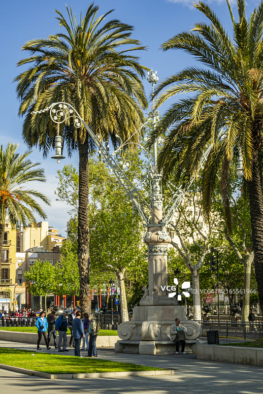 巴塞罗那城堡公园图片素材