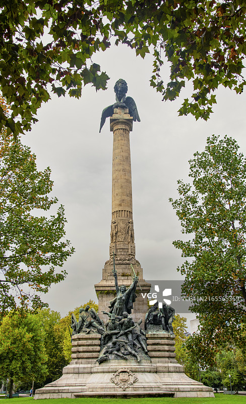 葡萄牙波尔图半岛战争英雄纪念碑图片素材