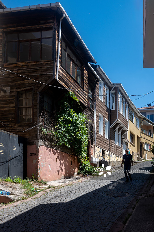 伊斯坦布尔贝伊科兹的老房子景观图片素材