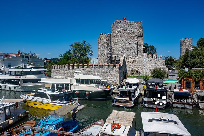 伊斯坦布尔亚洲一侧的阿纳多卢堡垒和戈克苏图片素材