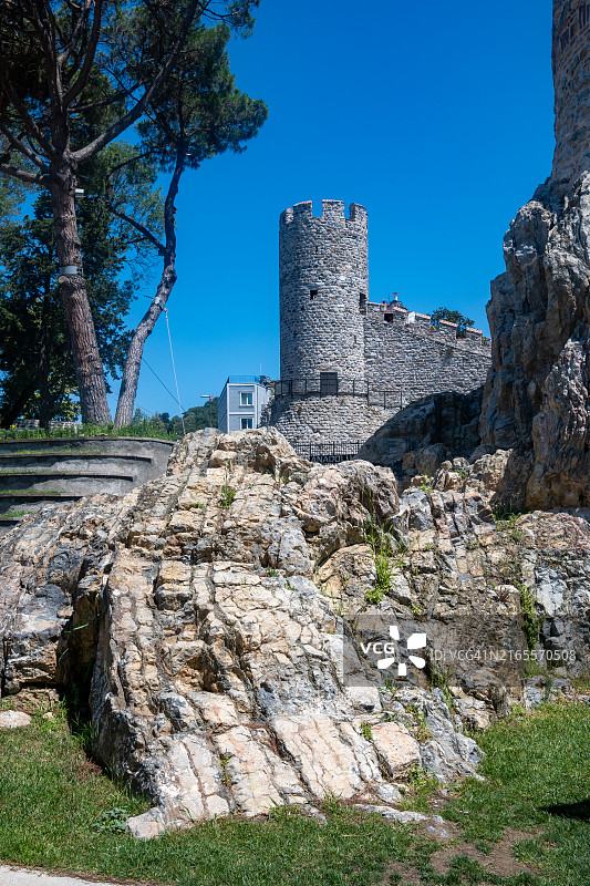 伊斯坦布尔亚洲一侧的阿纳多卢堡垒和戈克苏图片素材
