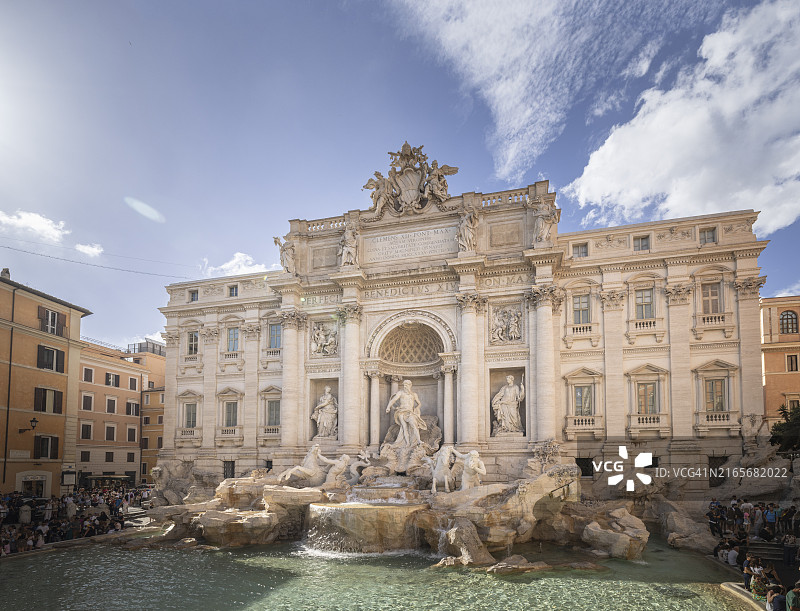 意大利拉齐奥罗马特莱维喷泉图片素材